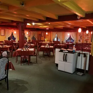 the dining area