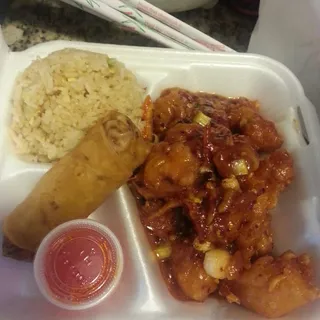 Orange Peel Chicken Lunch