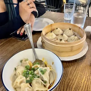 Chili Wontons, Shrimp &amp; Pork Dumplings
