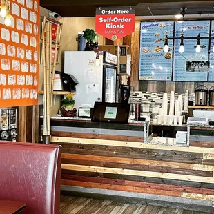 the interior of a restaurant