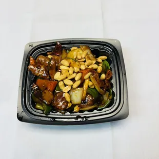 a plate of food on a table
