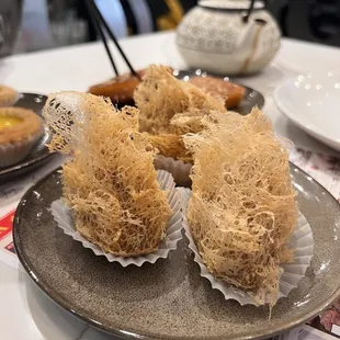 a plate of food on a table