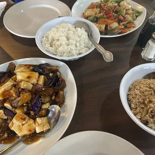 Tofu and eggplant/ Vegetable Tofu