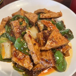 V8 Home style tofu (fried tofu)