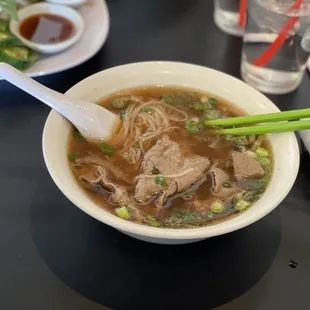 Small steak and meatball pho