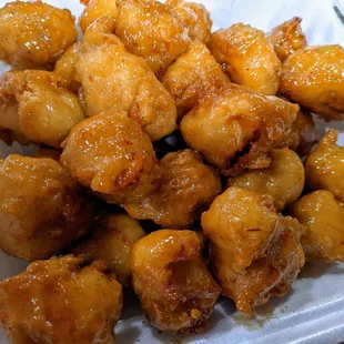 Orange chicken. We wouldn&apos;t get this again.