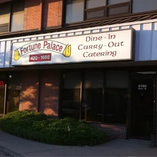 the front of the restaurant