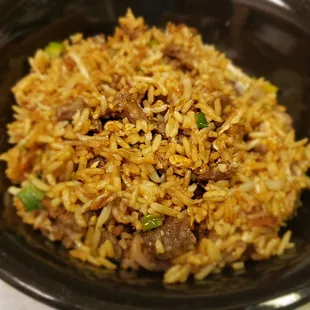The beef fried rice