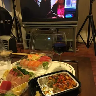 sushi and sashimi, interior