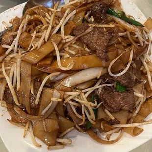 Beef chow fun.