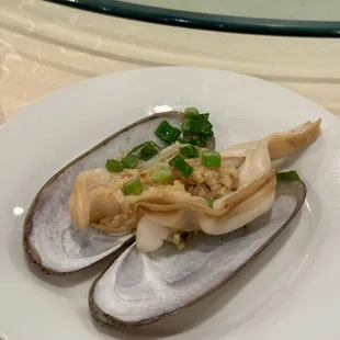 Razor clam. Steamed.