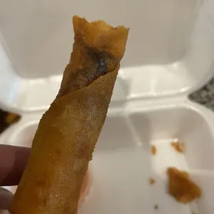 Burn shrimp roll