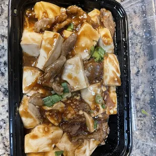 Beef with bean curd