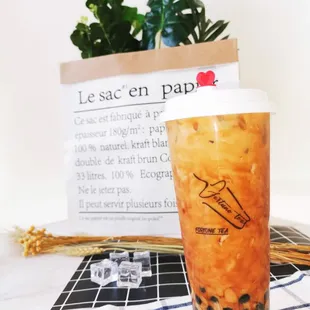 Brown Sugar milk Tea with Boba