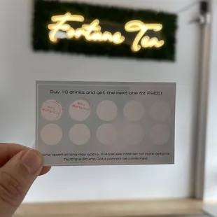 Loyalty card