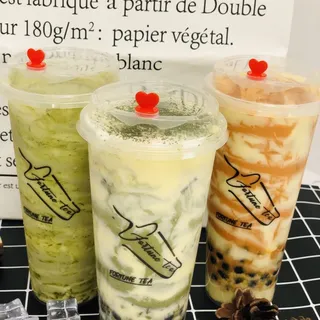 Oreo Cheese Brulee Matcha