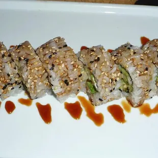 Shrimp Tempura Roll &amp; Nigiri combo... $25.99... Plate 1