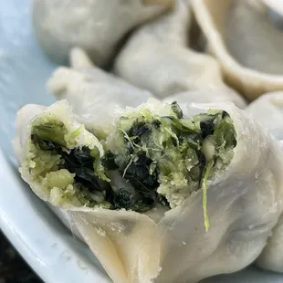 This is the steamed veggie dumplings.