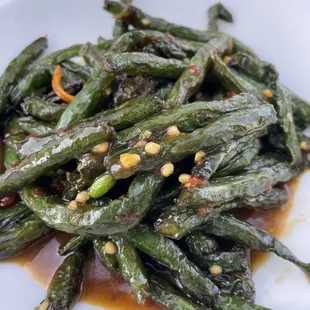 These were the green beans, over rice this was a vegetarians delight!!!! Simple in ingredients impactful in flavor.