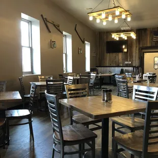 View of the dining room