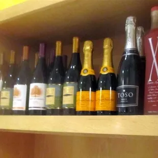 Some of the wine selection