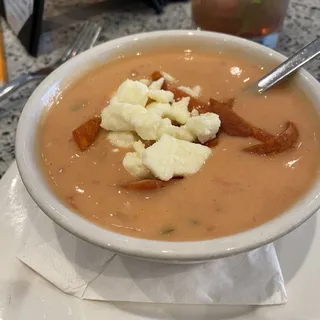 Tomato Jalapeno Soup Lunch
