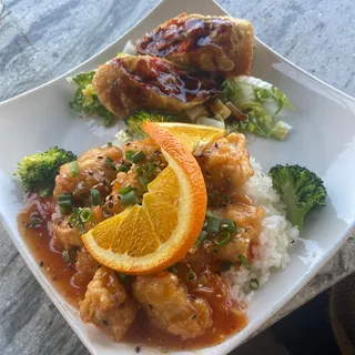 Orange Chicken Plate Lunch