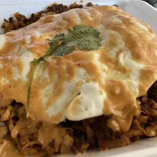 Chorizo Hash and Eggs