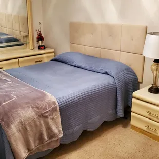 One of 2 bedrooms in the suite.