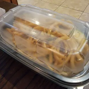 2 bites then a to go container