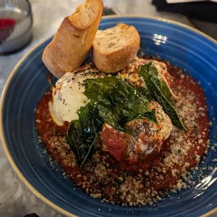 Meatballs all&apos;amatriciana.