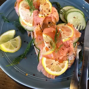 Salmon on sourdough!