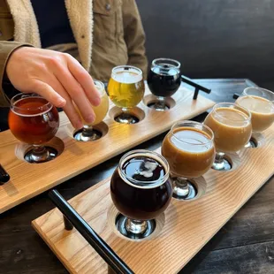 Craft Beer Flight and Coffee Flight