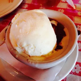 Peach cobbler! It was amazing!