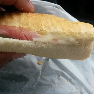 italian sandwich..salami.ham provolone..crusty italian bread