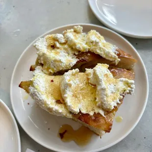Ricotta Focaccia with Hot Honey