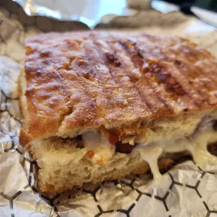 Chicken Parm ! While having it on Focaccia is kinda unique, the traditional sauce taste makes it ordinary ( it was great, just not unique)