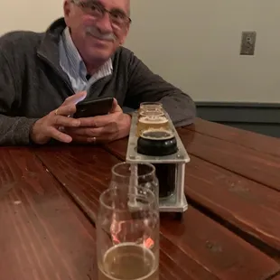 Chuck with the first flight. Looking good!!!