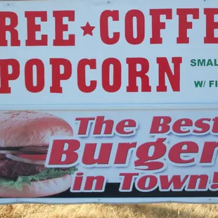 Free Coffee or Popcorn!