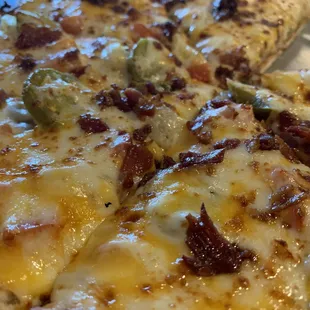 Hawaiian with jalapeños.