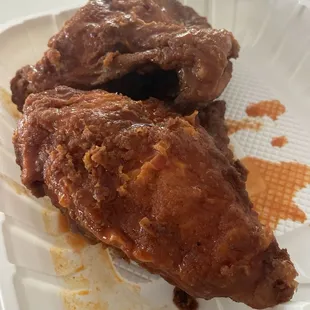 Buffalo dipped fried chicken