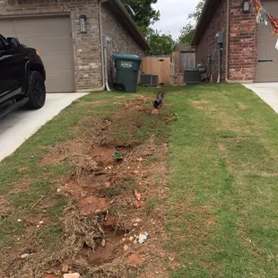 This is what my front yard and back yard looks like. Make sure your drainage systems work well before you move in.