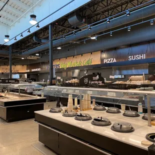 a view of the kitchen area