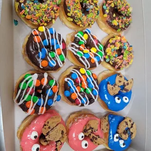 a box of assorted donuts