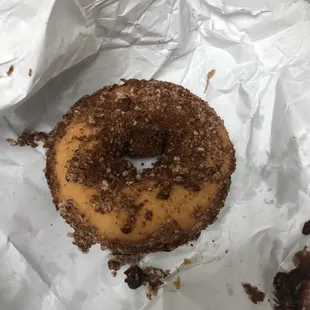 No crumb, crumb donut. Old