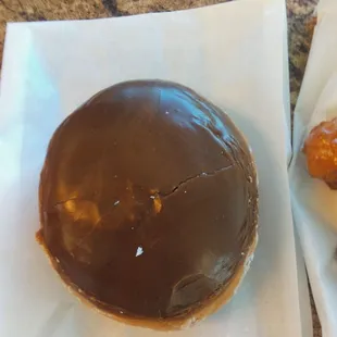 Cream Filled Chocolate Donut