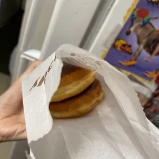 The cream filled maple donuts