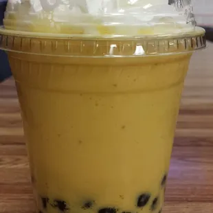 Mango Smoothie with Boba