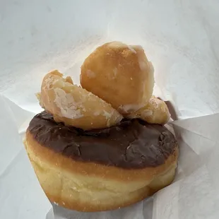 Extra donut holes on the house