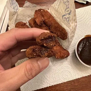 Here&apos;s the chicken strips I received.